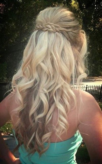 Prom Up-Do Hair Idea - Braided Blonde